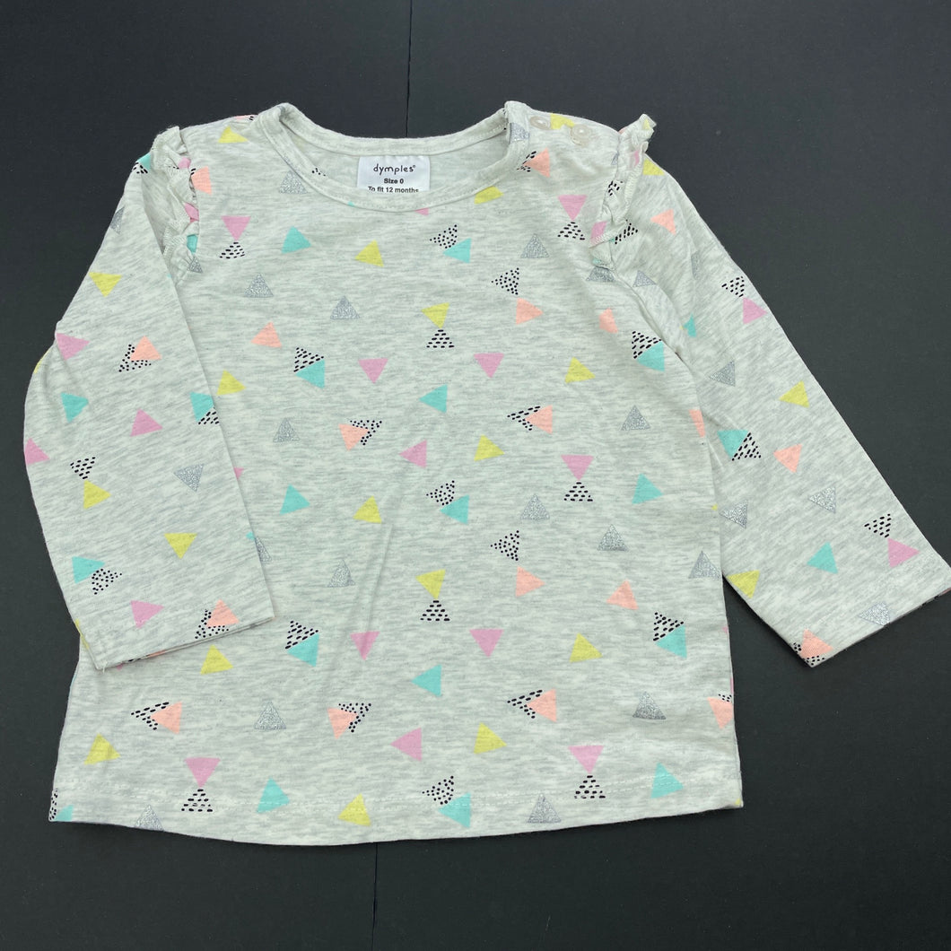Girls Dymples, stretchy long sleeve top, EUC, size 0,  