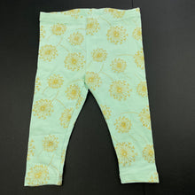 Load image into Gallery viewer, Girls Target, stretchy leggings / bottoms, dandelions, EUC, size 00,  