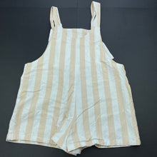 Load image into Gallery viewer, Girls KID, striped cotton overalls / playsuit, EUC, size 10,  