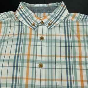 Boys Target, checked lightweight cotton short sleeve shirt, EUC, size 7,  