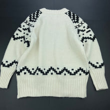 Load image into Gallery viewer, Girls Pavement, chunky knit cream &amp; black sweater / jumper, armpit to armpit: 43cm, L: 55cm, EUC, size 8-10,  