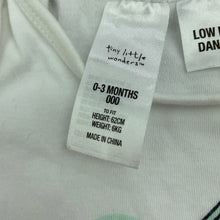 Load image into Gallery viewer, Girls Tiny Little Wonders, cotton bodysuit / romper, GUC, size 000,  