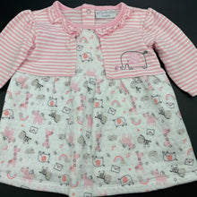 Load image into Gallery viewer, Girls Watch Me Grow, soft feel casual dress, EUC, size 00, L: 34cm