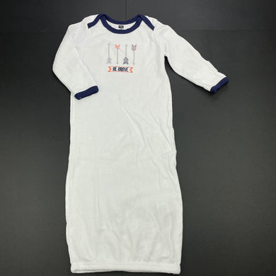 Boys HB, white cotton sleepsack, L: 58cm, EUC, size 000-00,  