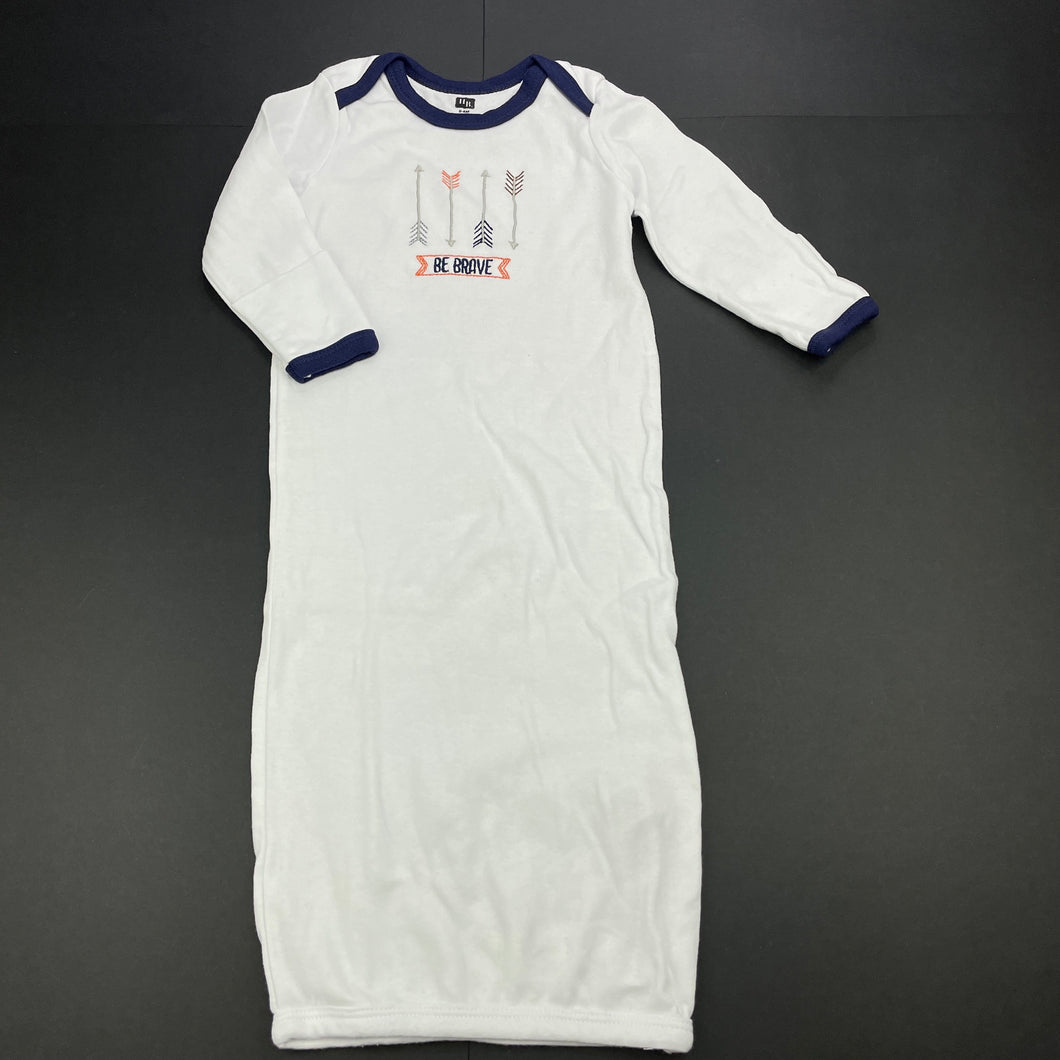 Boys HB, white cotton sleepsack, L: 58cm, EUC, size 000-00,  