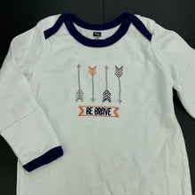 Load image into Gallery viewer, Boys HB, white cotton sleepsack, L: 58cm, EUC, size 000-00,  