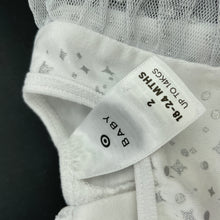 Load image into Gallery viewer, Girls Target, white &amp; silver tutu romper, FUC, size 2,  