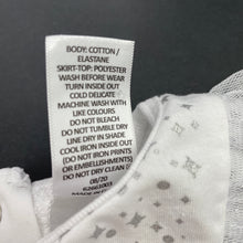 Load image into Gallery viewer, Girls Target, white &amp; silver tutu romper, FUC, size 2,  