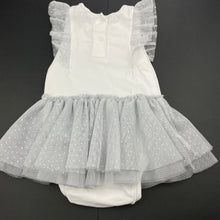 Load image into Gallery viewer, Girls Target, white &amp; silver tutu romper, FUC, size 2,  