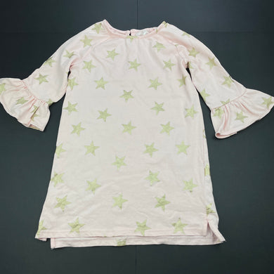 Girls Cotton On, pink & gold star casual dress, FUC, size 6, L: 56cm