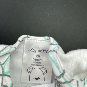 Boys Baby Baby, padded cotton t-shirt / top, dog, GUC, size 000,  