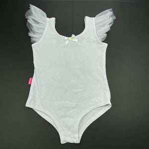 Girls Angel Love, off-white bodysuit / leotard, EUC, size 6,  