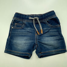 Load image into Gallery viewer, Boys Anko, stretch knit denim shorts, elasticated, GUC, size 1,  