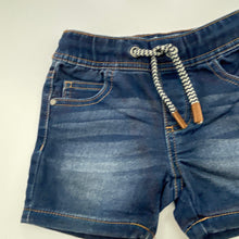 Load image into Gallery viewer, Boys Anko, stretch knit denim shorts, elasticated, GUC, size 1,  