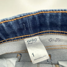Load image into Gallery viewer, Boys Anko, stretch knit denim shorts, elasticated, GUC, size 1,  