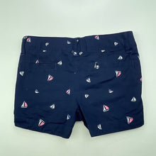 Load image into Gallery viewer, Girls Nautica, navy lightweight cotton shorts, adjustable, EUC, size 2,  