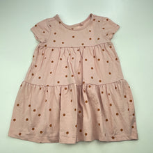 Load image into Gallery viewer, Girls Anko, pink cotton casual dress, FUC, size 1, L: 41cm