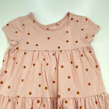 Load image into Gallery viewer, Girls Anko, pink cotton casual dress, FUC, size 1, L: 41cm