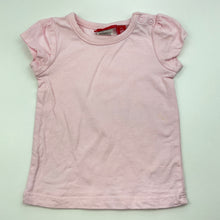 Load image into Gallery viewer, Girls Sprout, pink cotton t-shirt top, FUC, size 000,  