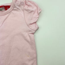 Load image into Gallery viewer, Girls Sprout, pink cotton t-shirt top, FUC, size 000,  