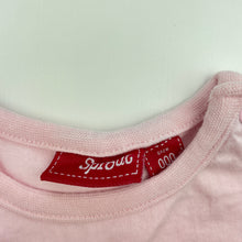 Load image into Gallery viewer, Girls Sprout, pink cotton t-shirt top, FUC, size 000,  