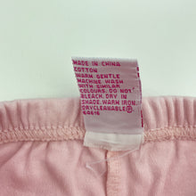 Load image into Gallery viewer, Girls H&amp;T, pink cotton leggings / bottoms, elasticated, GUC, size 00,  