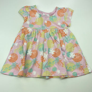 Girls Mango, cotton casual dress, GUC, size 0, L: 38cm