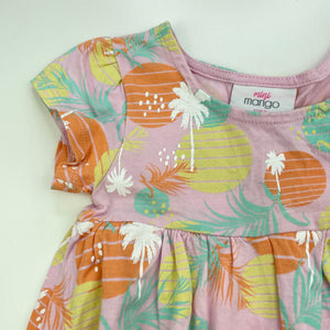Girls Mango, cotton casual dress, GUC, size 0, L: 38cm