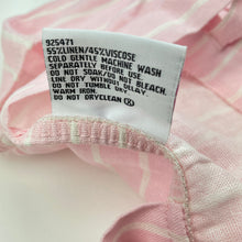 Load image into Gallery viewer, Girls Mango, pink stripe linen / viscose casual dress, EUC, size 5, L: 60cm