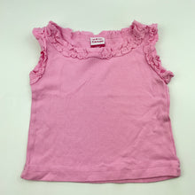 Load image into Gallery viewer, Girls H&amp;T, pink cotton top, GUC, size 000,  