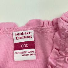 Load image into Gallery viewer, Girls H&amp;T, pink cotton top, GUC, size 000,  