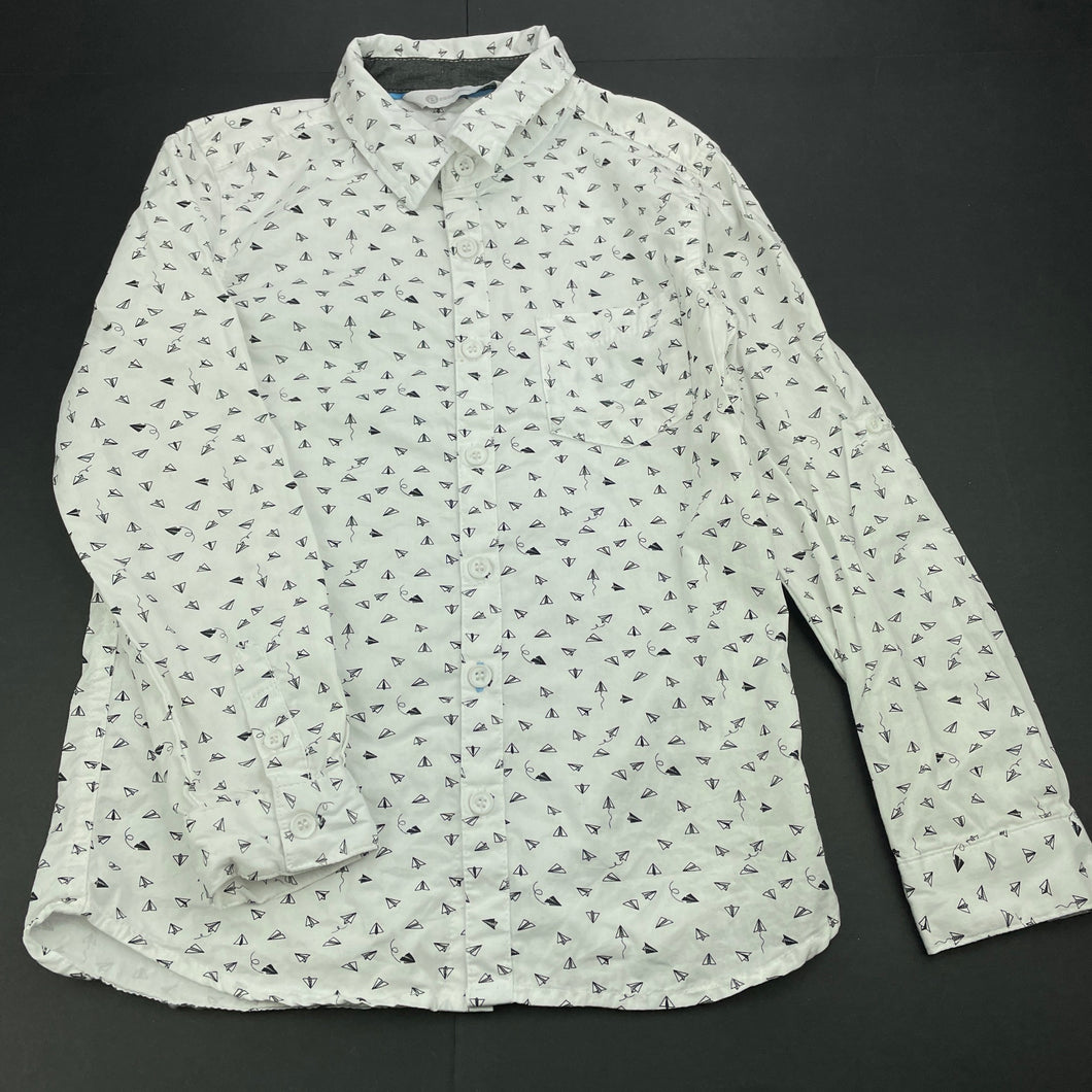 Boys B Collection, lightweight cotton long sleeve shirt, FUC, size 7,  