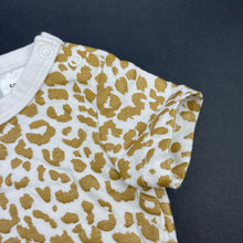 Load image into Gallery viewer, Girls Cotton On, gold animal print romper, EUC, size 000,  