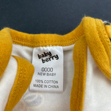 Load image into Gallery viewer, unisex Baby Berry, cotton bodysuit / romper, bees, EUC, size 0000,  