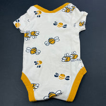 Load image into Gallery viewer, unisex Baby Berry, cotton bodysuit / romper, bees, EUC, size 0000,  