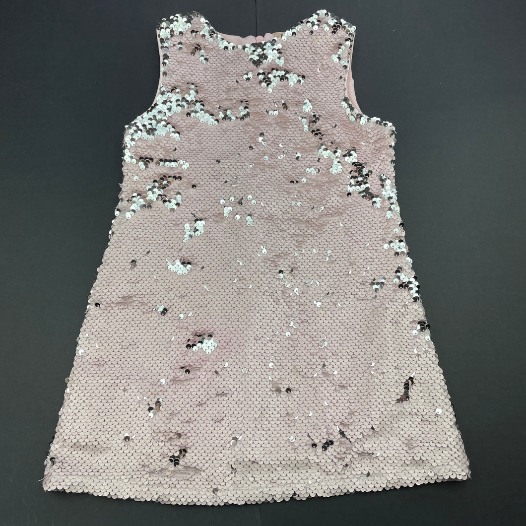 Girls We Can Exclusive, lined sequin party dress, GUC, size 2, L: 45cm
