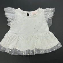Load image into Gallery viewer, Girls Pumpkin Patch, lined tulle party top, FUC, size 000,  