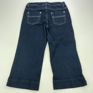 Girls J Girl, cropped stretch denim pants, adjustable, Inside leg: 41.5cm, GUC, size 8,  