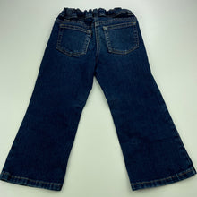 Load image into Gallery viewer, Girls Target, blue stretch denim jeans, adjustable, Inside leg: 36cm, GUC, size 3,  