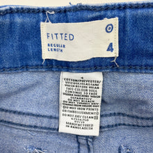 Load image into Gallery viewer, Girls Target, blue stretch denim jeans, adjustable, Inside leg: 40cm, GUC, size 4,  