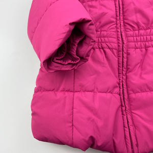 Girls aicoken, pink hooded jacket / coat, armpit to armpit: 31cm, FUC, size 0-1,  