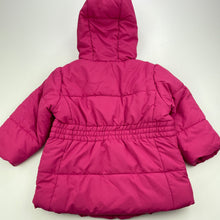 Load image into Gallery viewer, Girls aicoken, pink hooded jacket / coat, armpit to armpit: 31cm, FUC, size 0-1,  