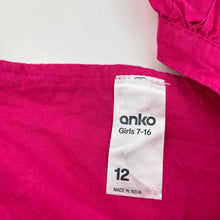 Load image into Gallery viewer, Girls Anko, pink cotton tie front top, EUC, size 12,  