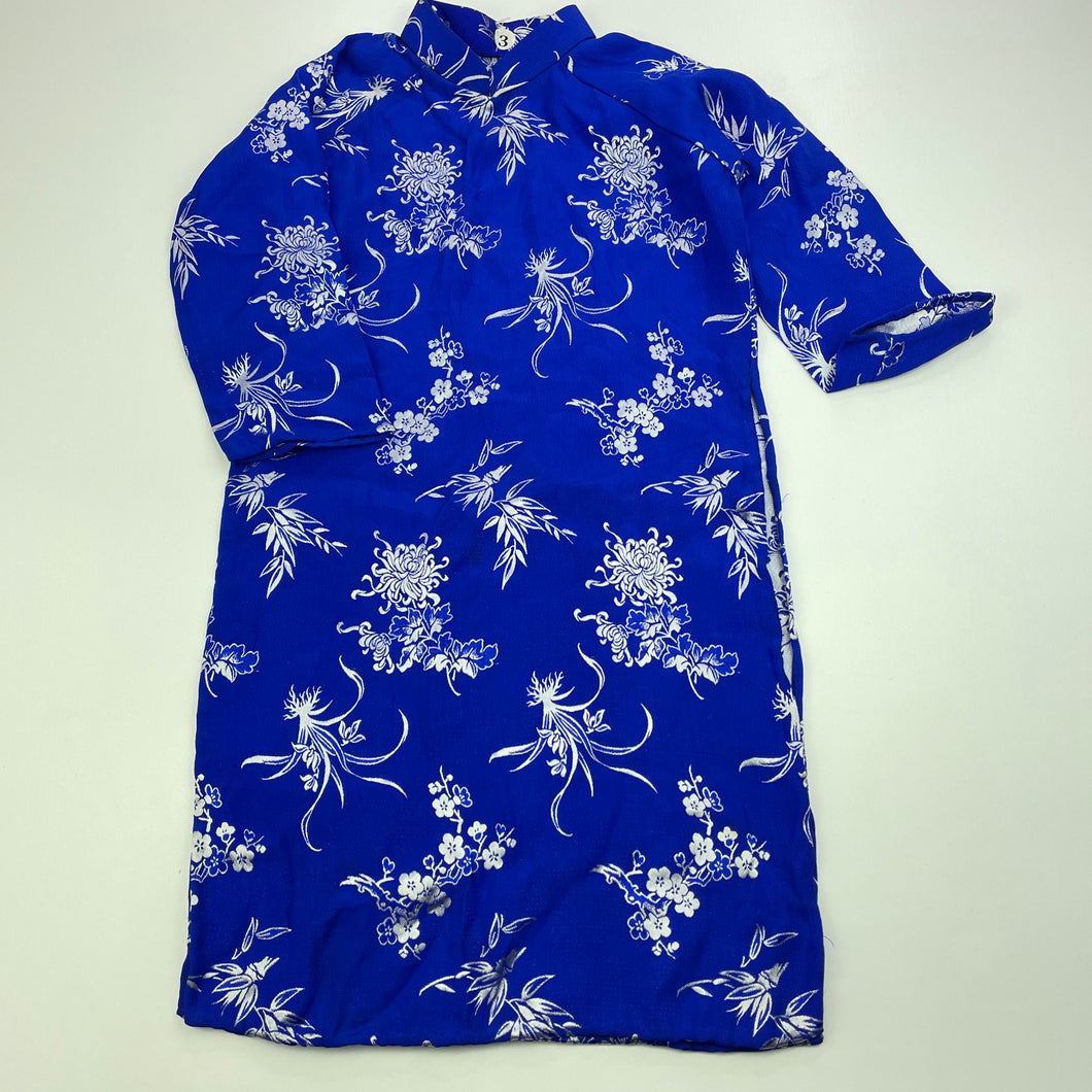 Girls lightweight, floral tunic top, L: 53cm, EUC, size 3,  