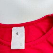 Load image into Gallery viewer, Girls Target, red stretchy long sleeve top, GUC, size 5,  