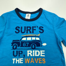 Load image into Gallery viewer, Boys Target, blue cotton t-shirt / top, surf, GUC, size 2,  