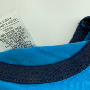 Boys Target, blue cotton t-shirt / top, surf, GUC, size 2,  