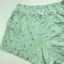 Load image into Gallery viewer, Girls Kids &amp; Co, green cotton shorts, elasticated, EUC, size 6,  