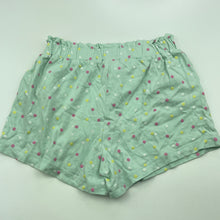 Load image into Gallery viewer, Girls Kids &amp; Co, green cotton shorts, elasticated, EUC, size 6,  