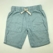 Load image into Gallery viewer, Boys Anko, blue cotton shorts, elasticated, EUC, size 1,  